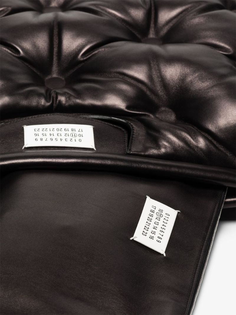 Black Glam Slam Large Leather Tote Bag