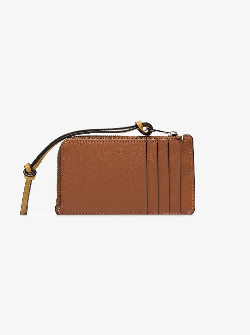 Brown Anagram Leather Coin Purse