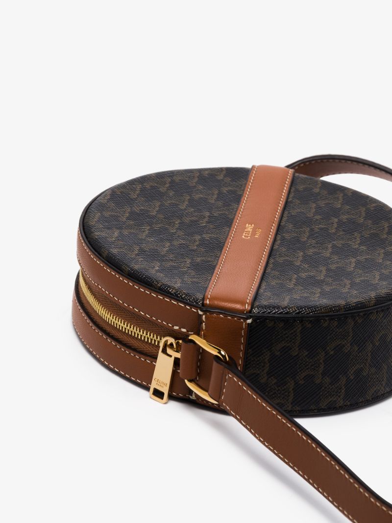 Black Triomphe Canvas Cross Body Bag