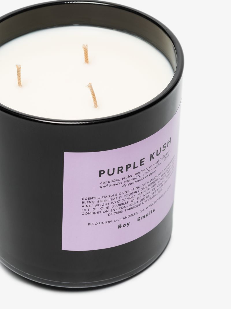 Black Purple Kush Large Candle