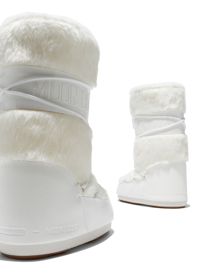 White Icon Faux-fur Boots