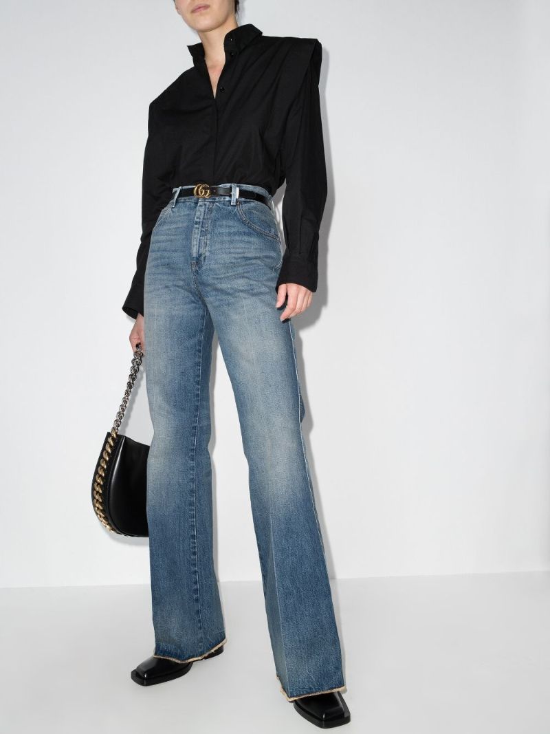 Flared Wide Leg Jeans