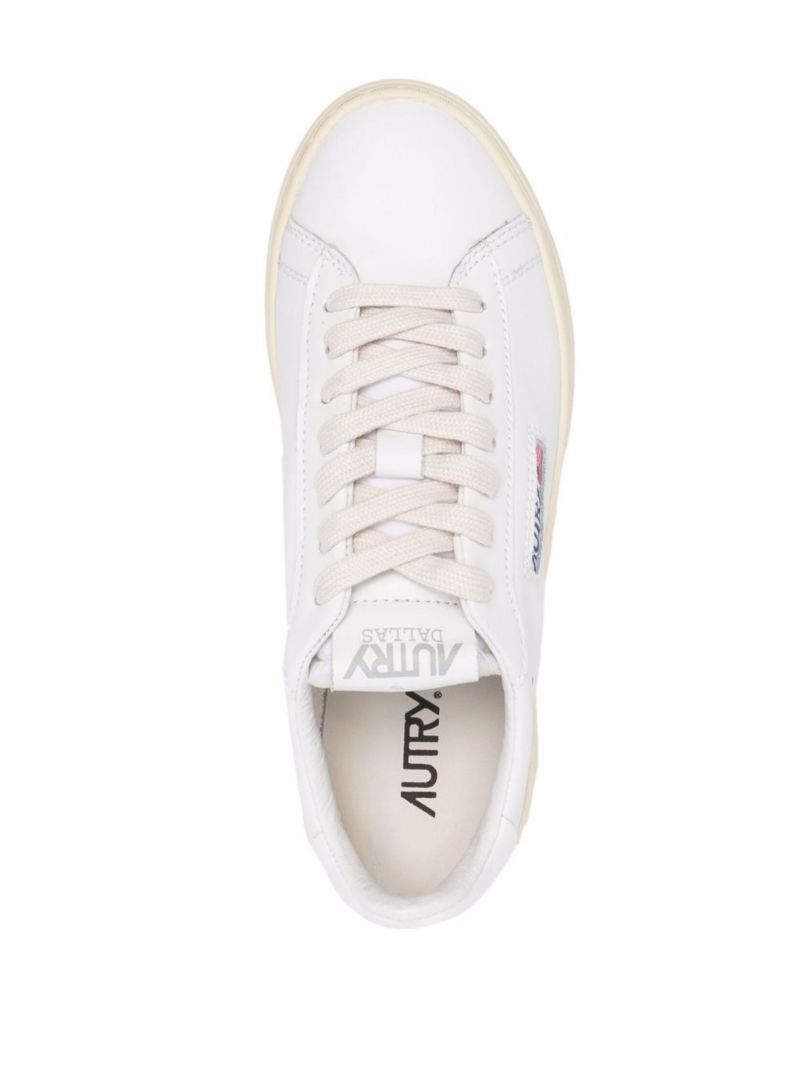 White Dallas Leather Sneakers