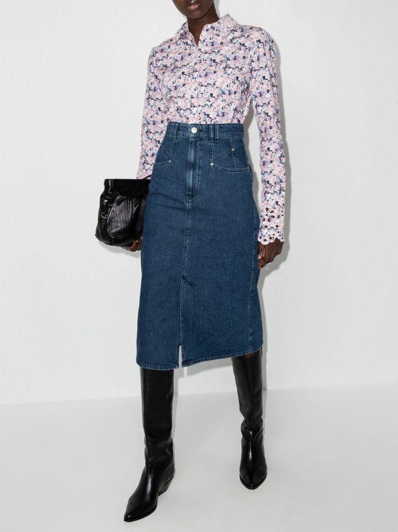 Dipoma High-rise Denim Skirt