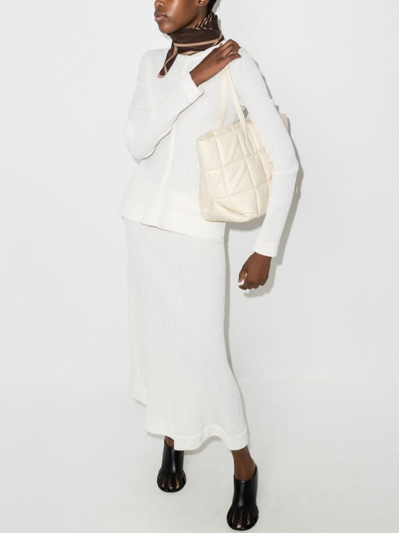 Textured Round-neck Blouse