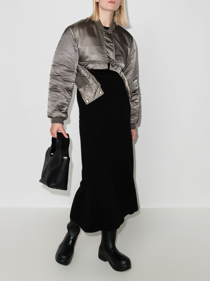 Cropped Bomber Jacket
