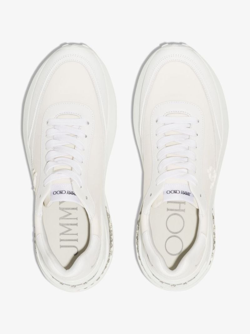 White Memphis Lace-up Sneakers