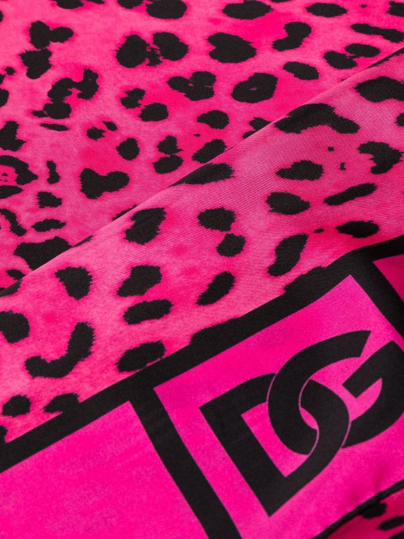 Pink Animal Print Scarf