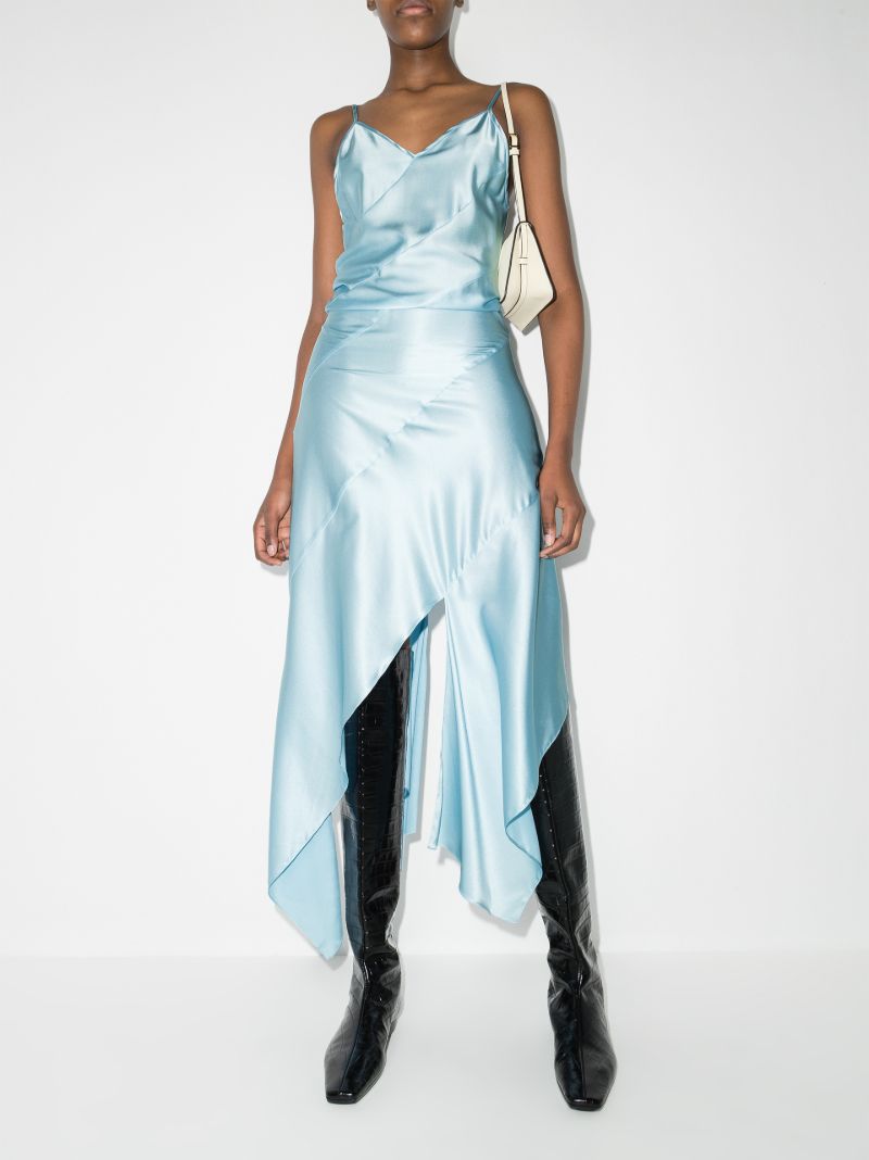 Twisted Silk Slip Dress