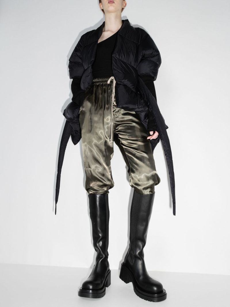 Belted Asymmetric Puffer Jacket