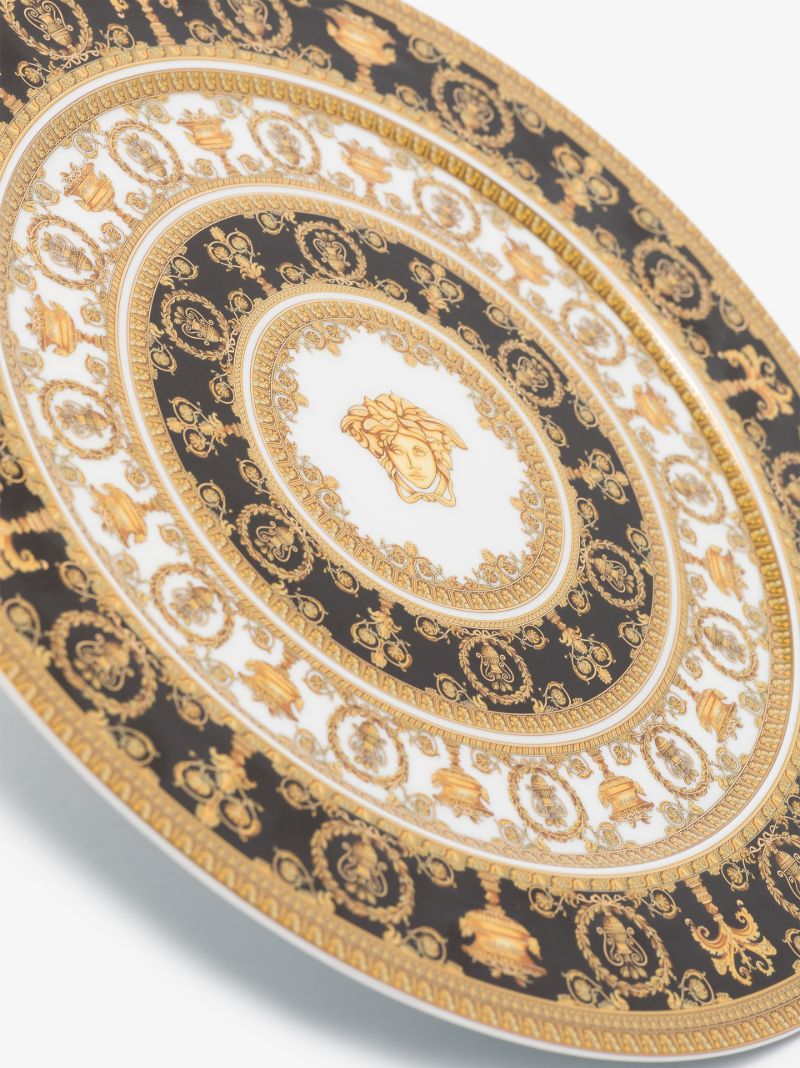 Gold I Love Baroque Charger Plate