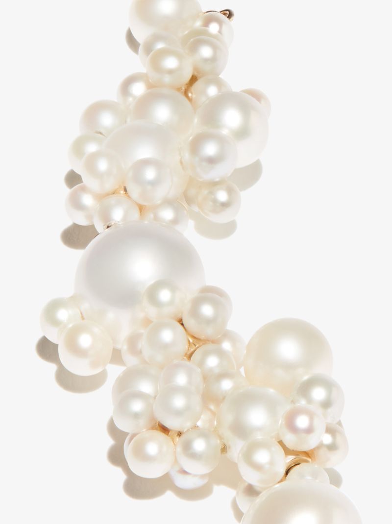 14k Yellow Gold Grand Bisou Pearl Earrings