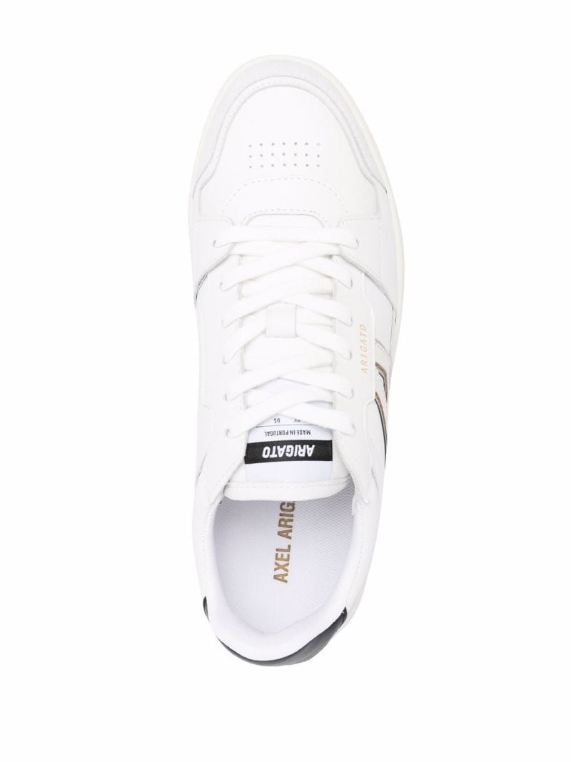White A-dice Leather Sneakers