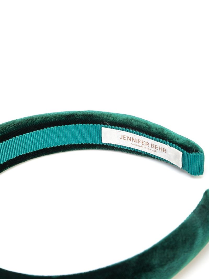 Green Tori Velvet Headband