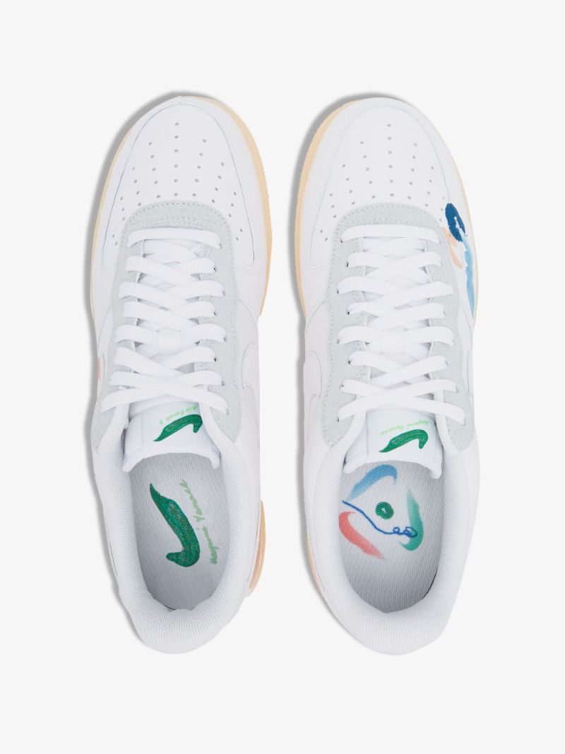 White Flyleather Air Force 1 Sneakers