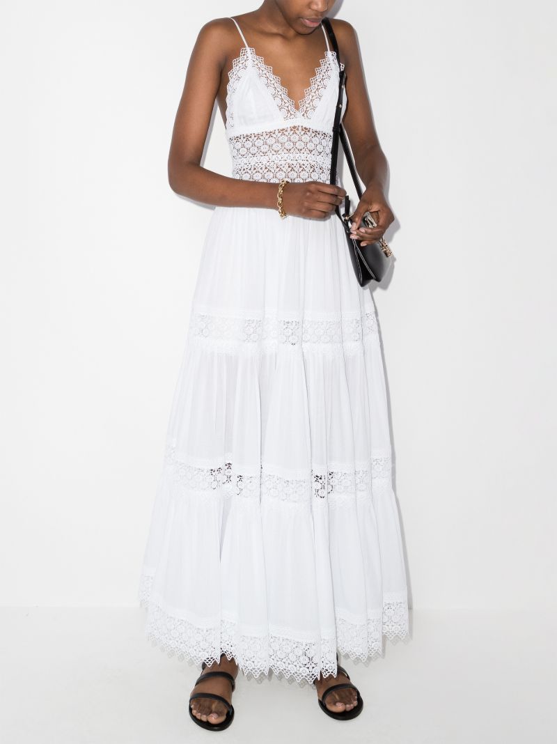 Cindy Guipure Lace Trim Maxi Dress