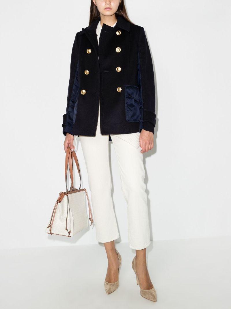 Double-breasted Wool Peacoat