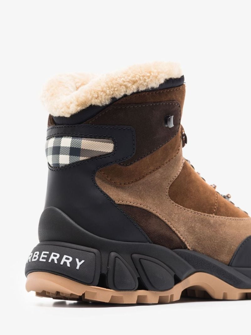 Brown Tor Shearling-lined Suede Boots