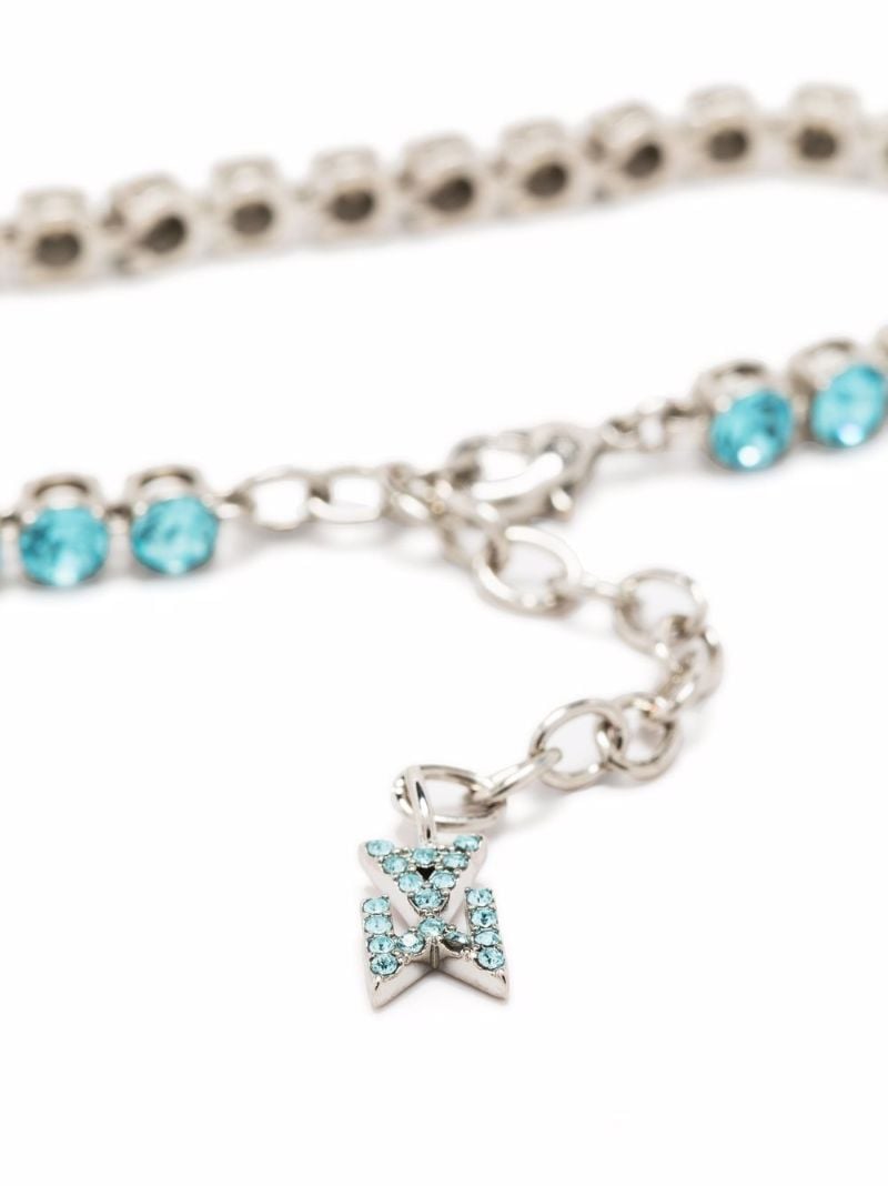 Silver-tone Crystal Tennis Bracelet