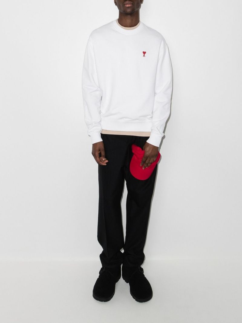 White Ami De Coeur Cotton Sweatshirt