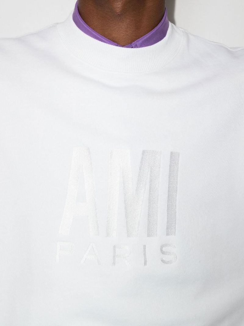 White Logo Organic Cotton Sweatshirt