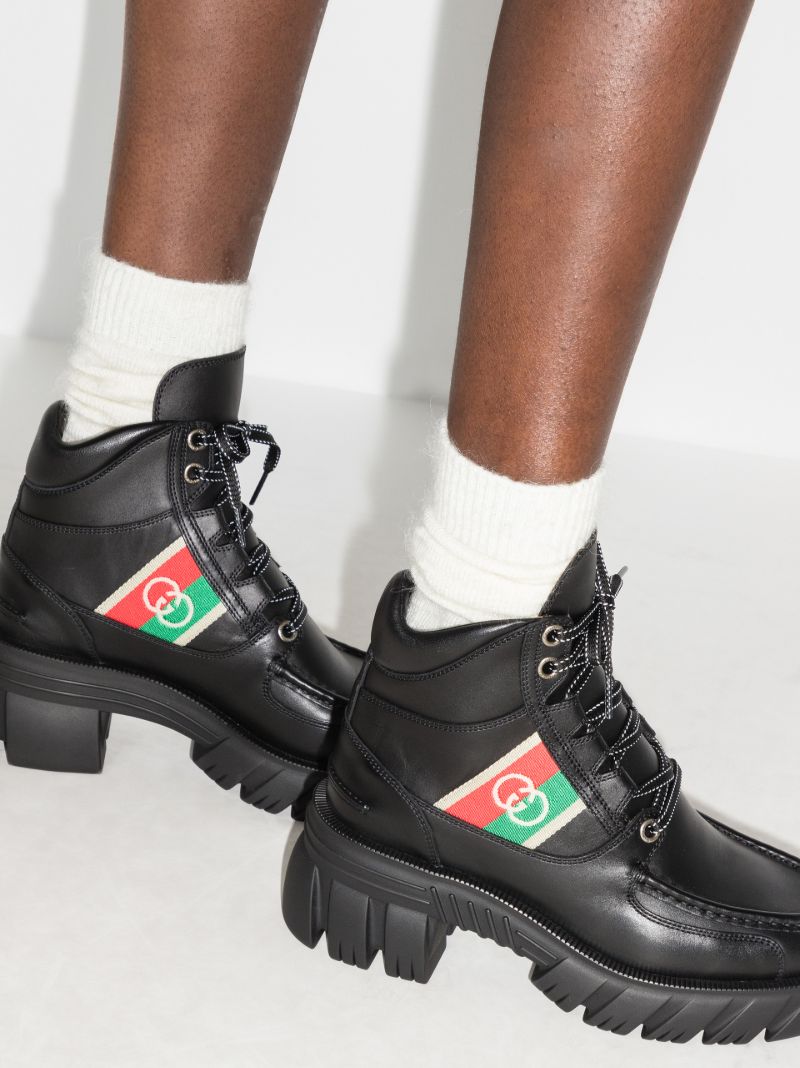 Black Romance 30 Leather Ankle Boots