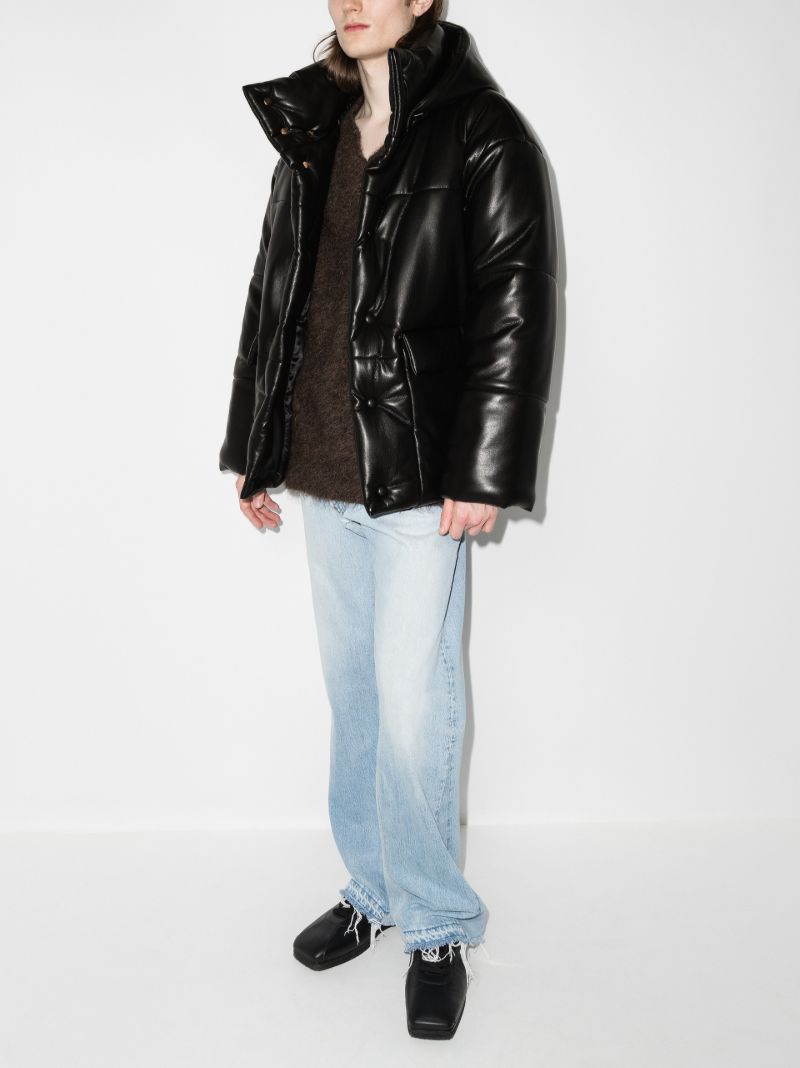 Hide Vegan Leather Puffer Jacket