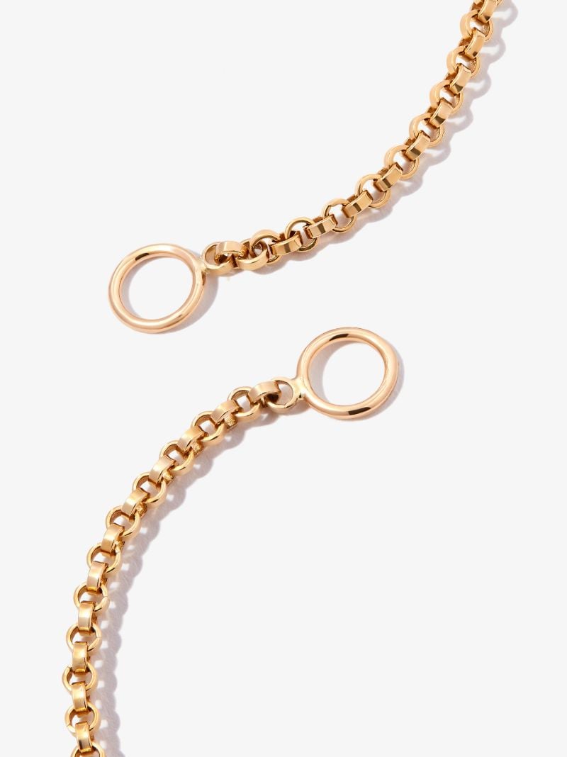 14k Yellow Gold Baby Lock Chain Necklace