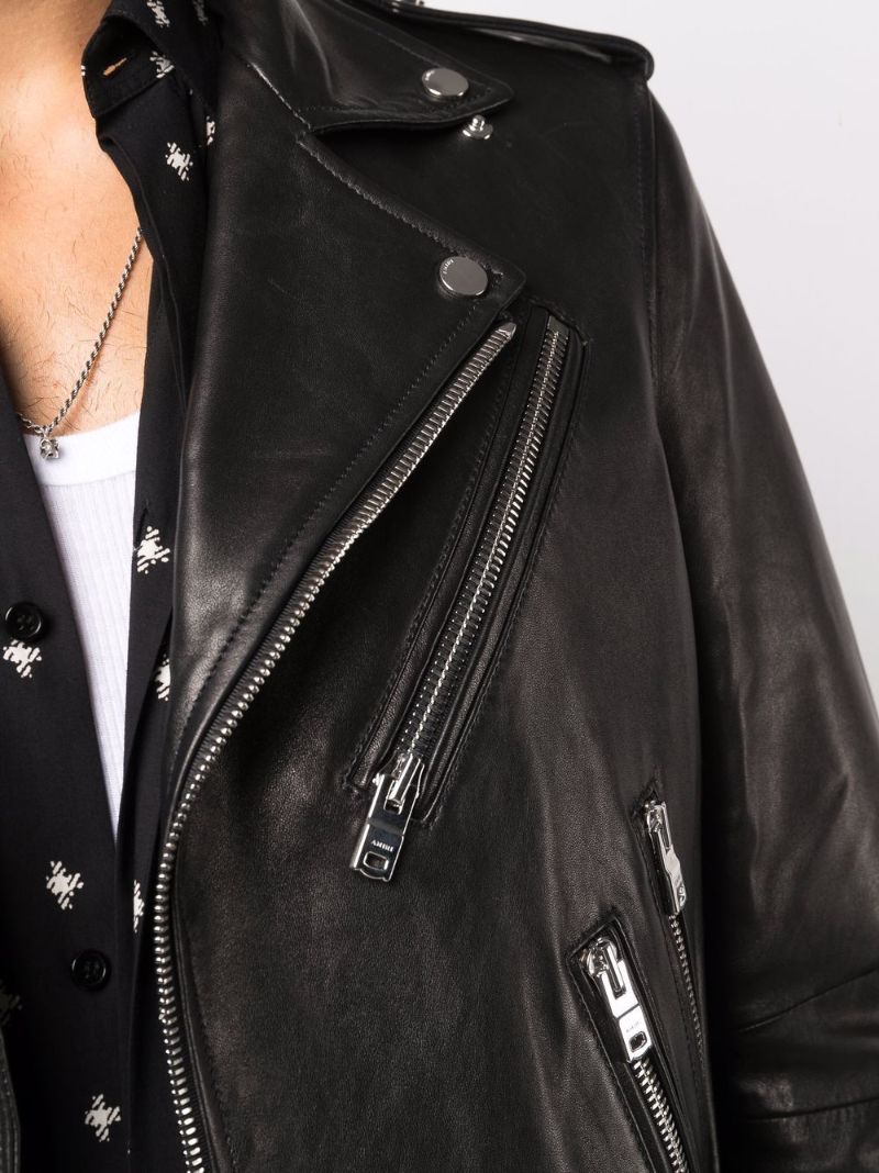 Black Leather Biker Jacket