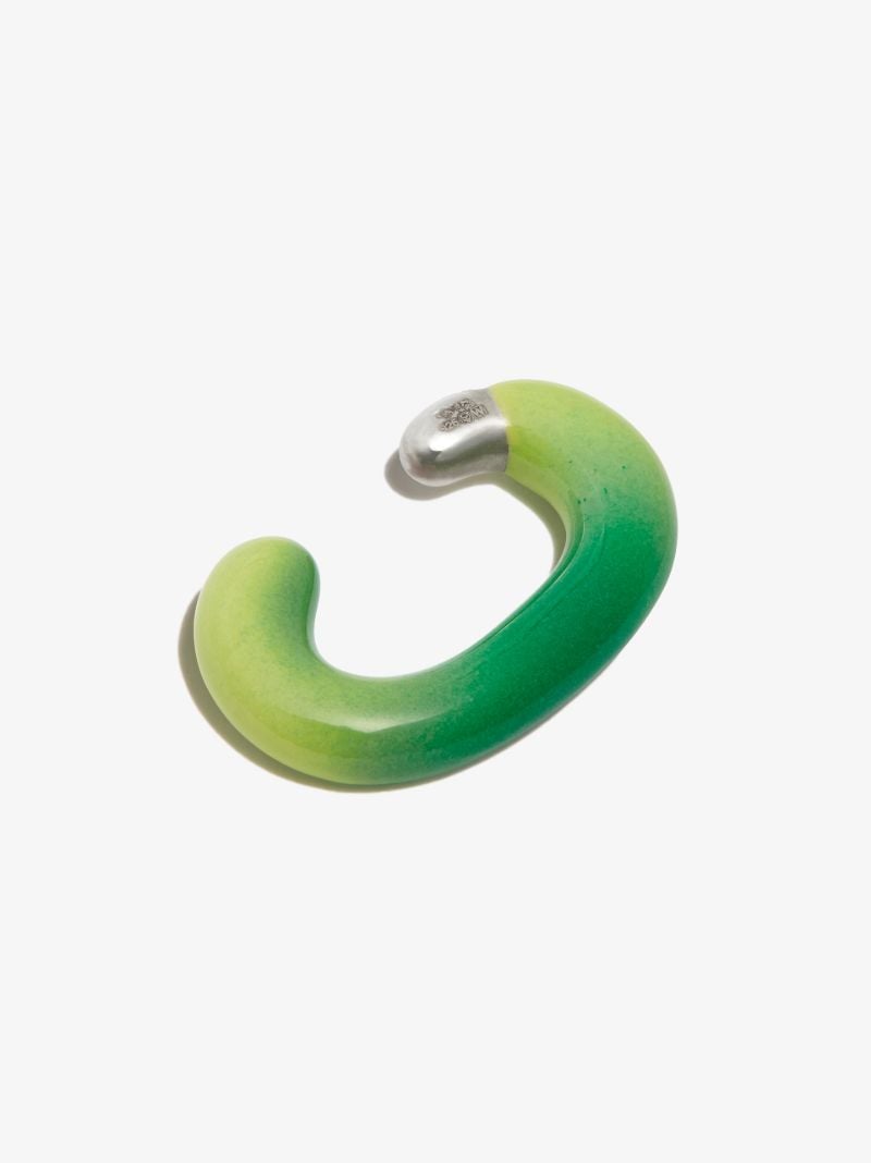 Sterling Silver Verte Cuffling Enamel Ear Cuff