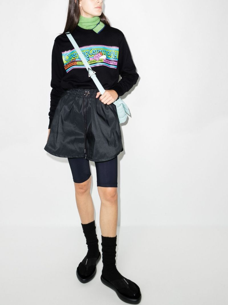 Cartoon Logo Cotton Sweatshirt