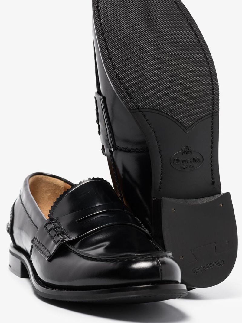 Black Genie Leather Loafers