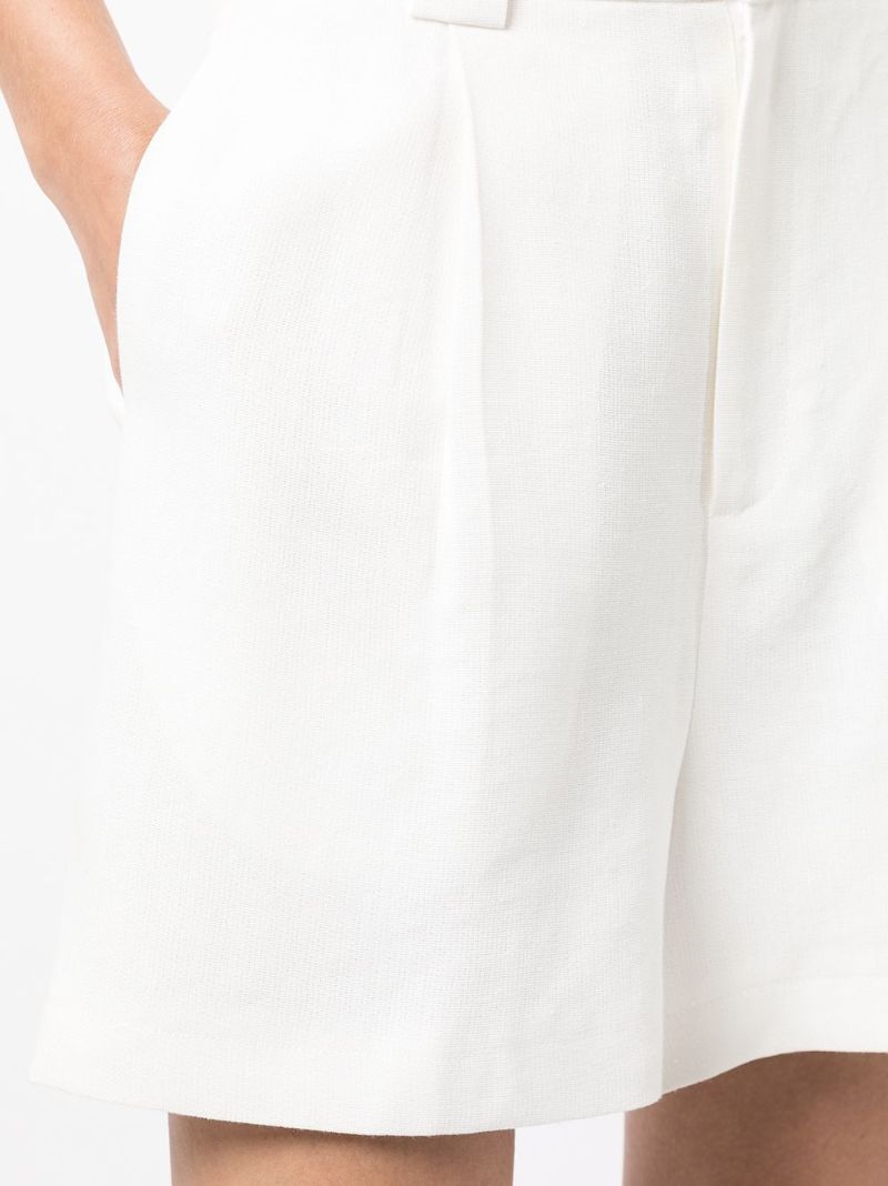 White Clemence Tailored Shorts