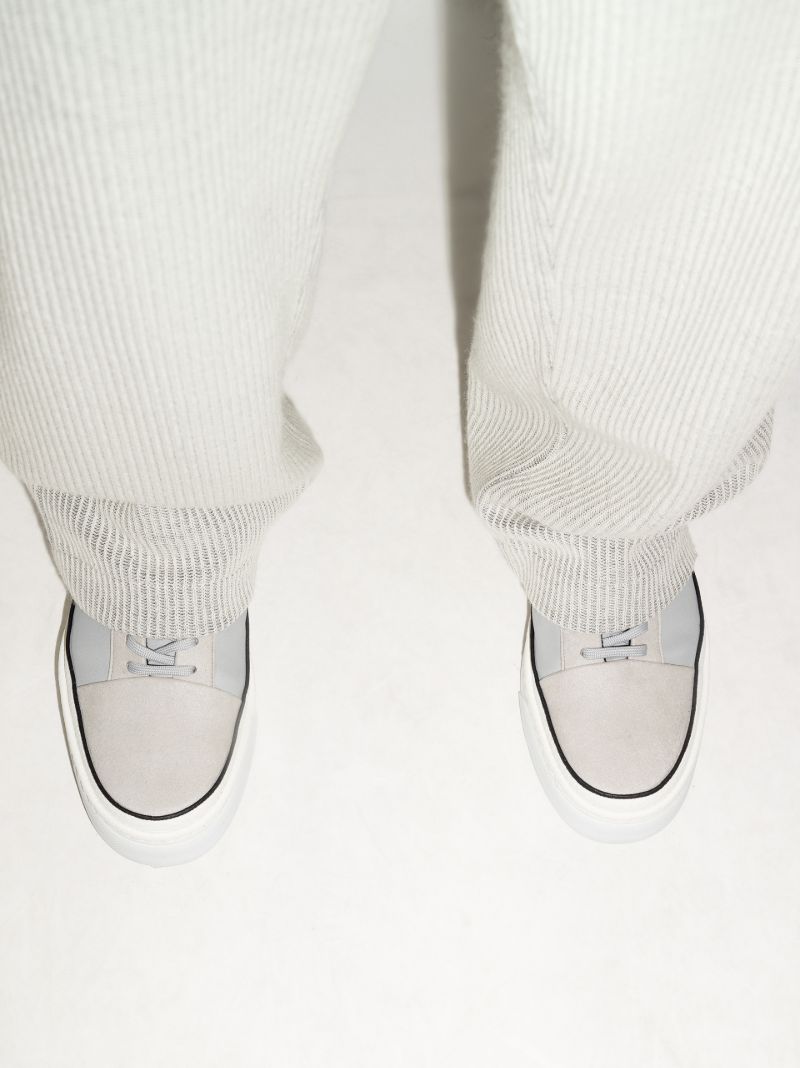 Grey Infra Suede Sneakers