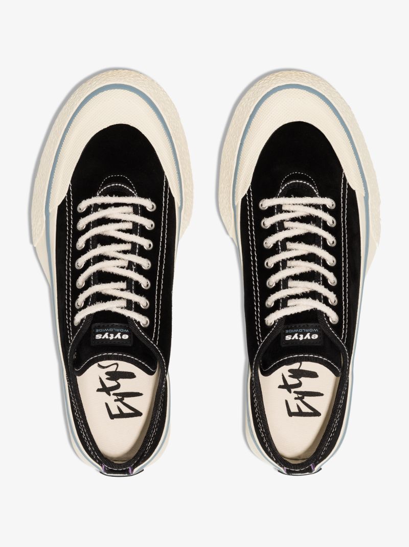 Black Laguna Low Top Suede Sneakers