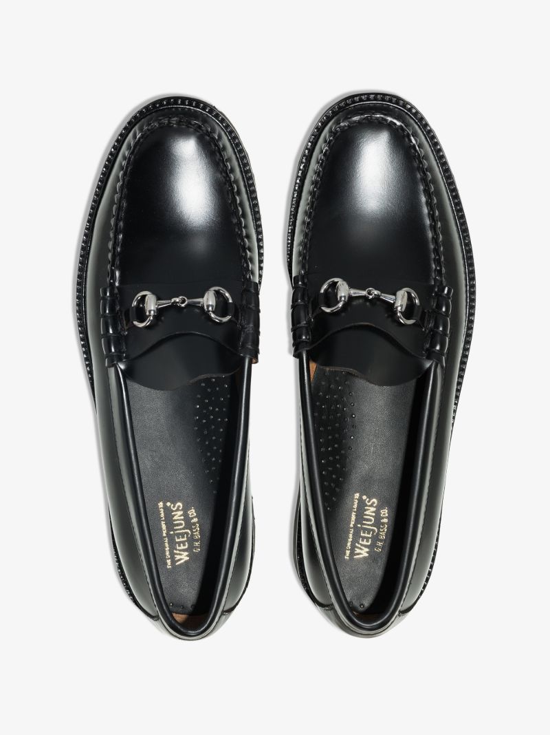 Black ââ_x0082_¬Ë_x009c_90s Lincoln Leather Loafers