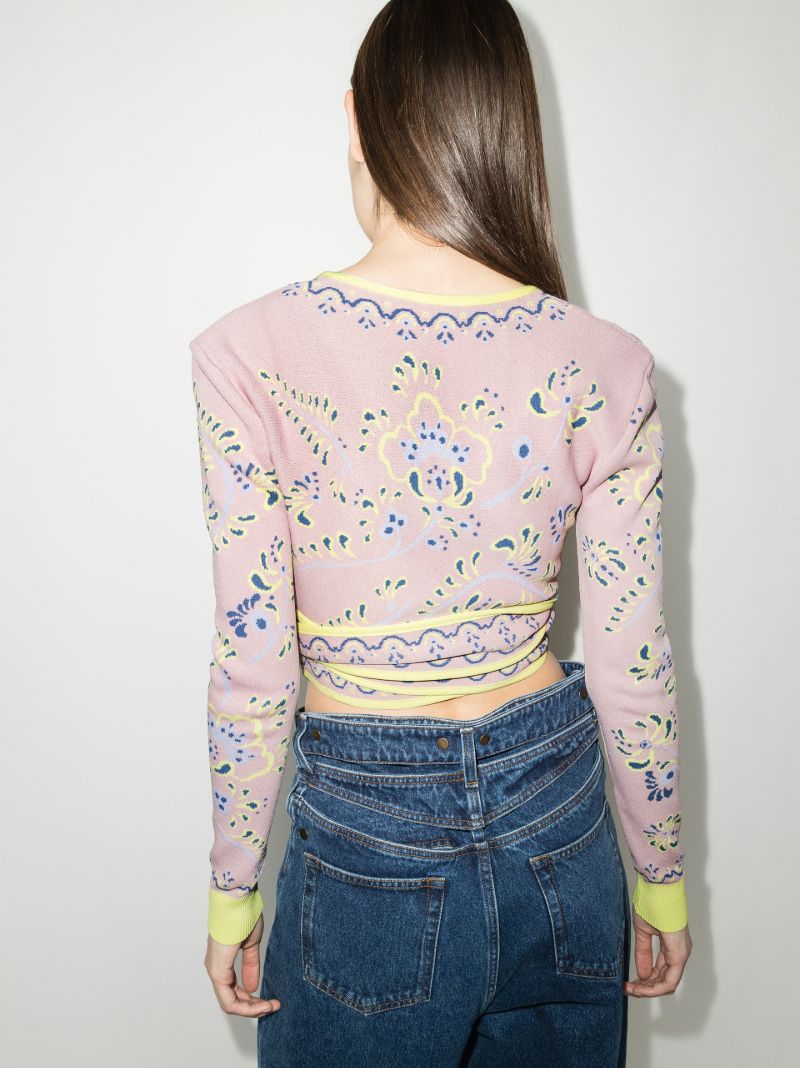 Jacquard Knit Cardigan