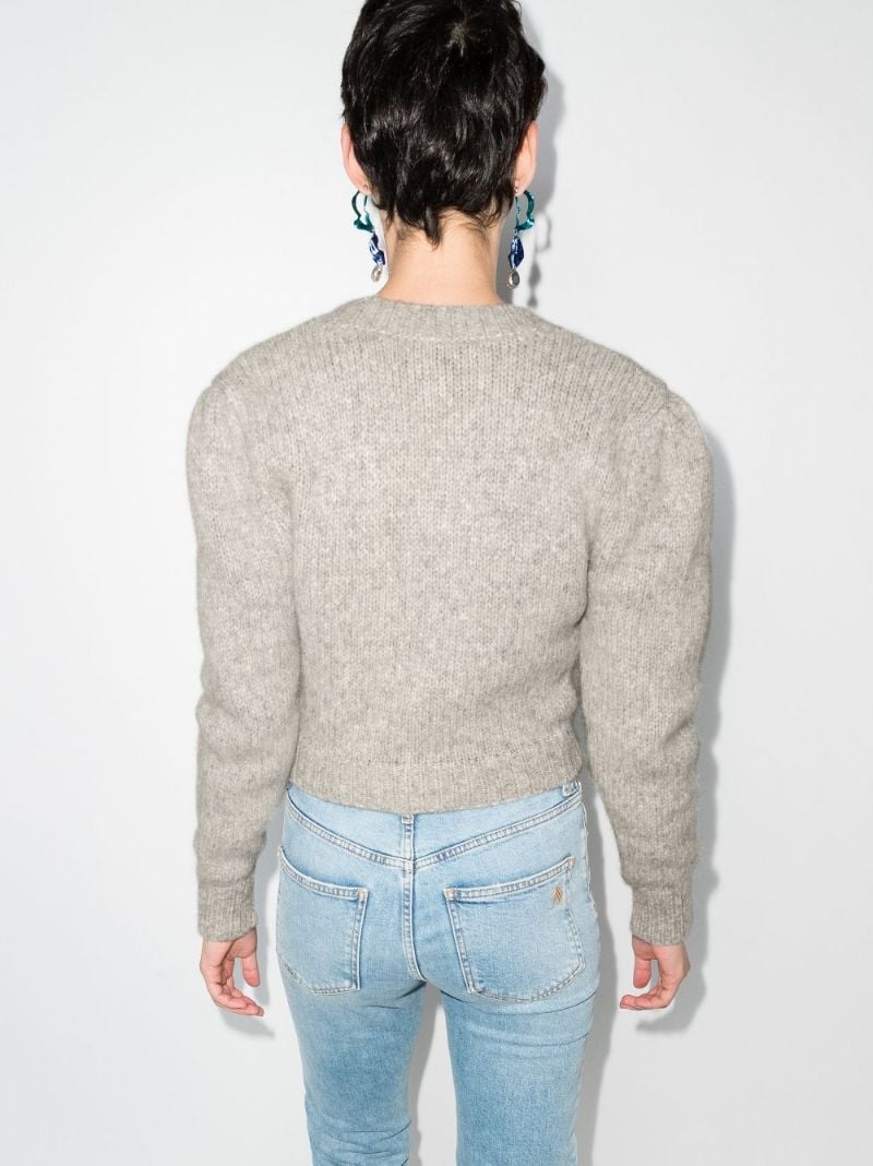 Embroidered Cropped Cardigan
