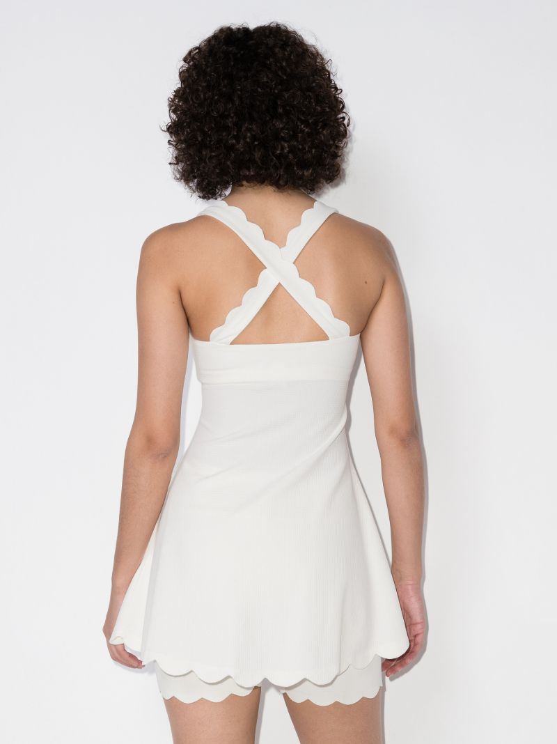 Serena Scalloped Mini Dress