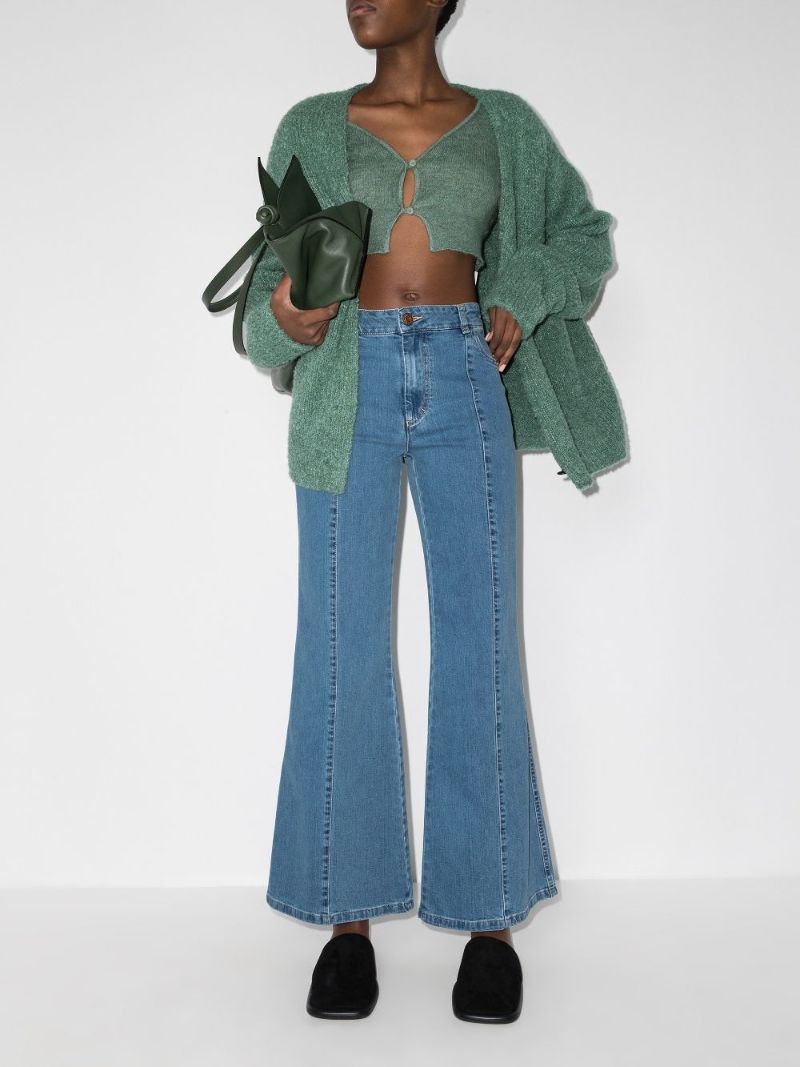 High-waisted Flared Jeans