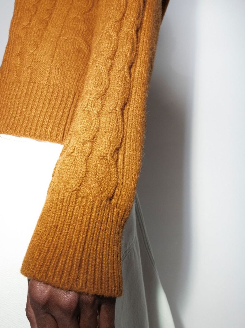 Cable Knit Wool Sweater