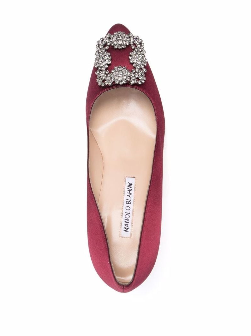 Red Hangisi 70 Satin Pumps