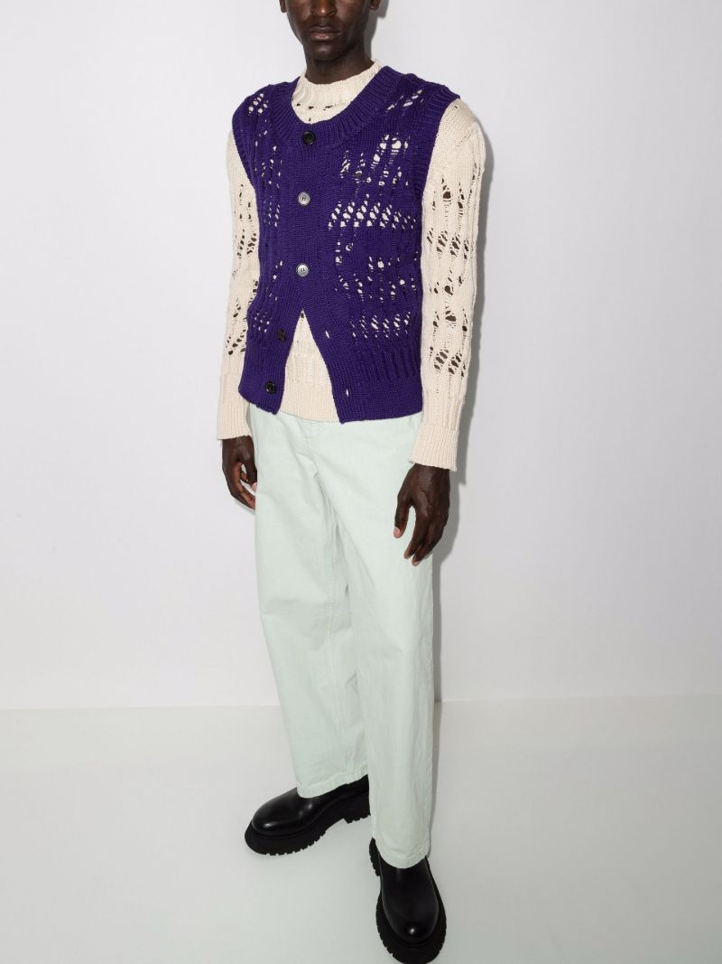 Clemens Sleeveless Cotton Cardigan
