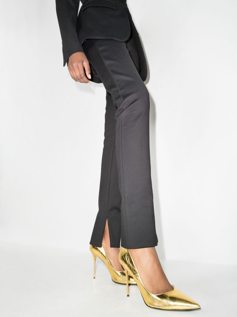 Gold Ruby 95 Leather Pumps