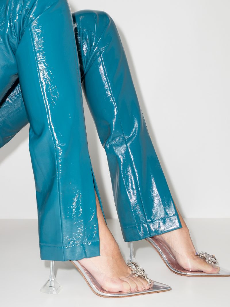 Silver Rosie 95 Crystal Pumps