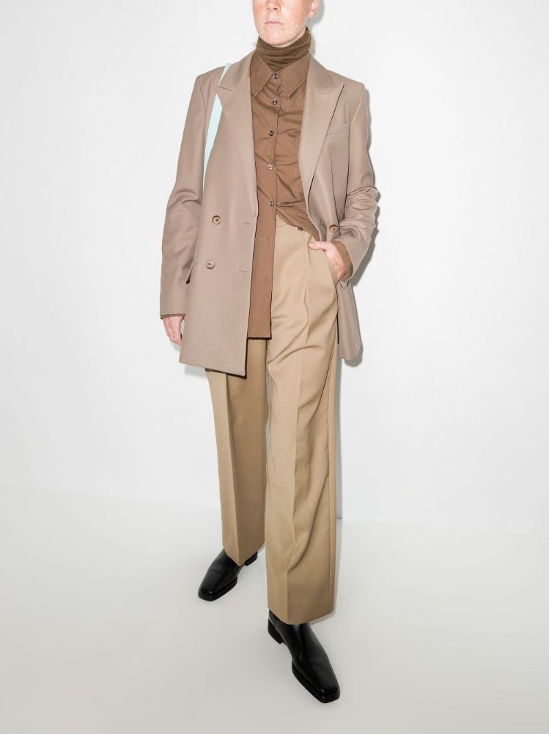 Pleated High Waist Trousers