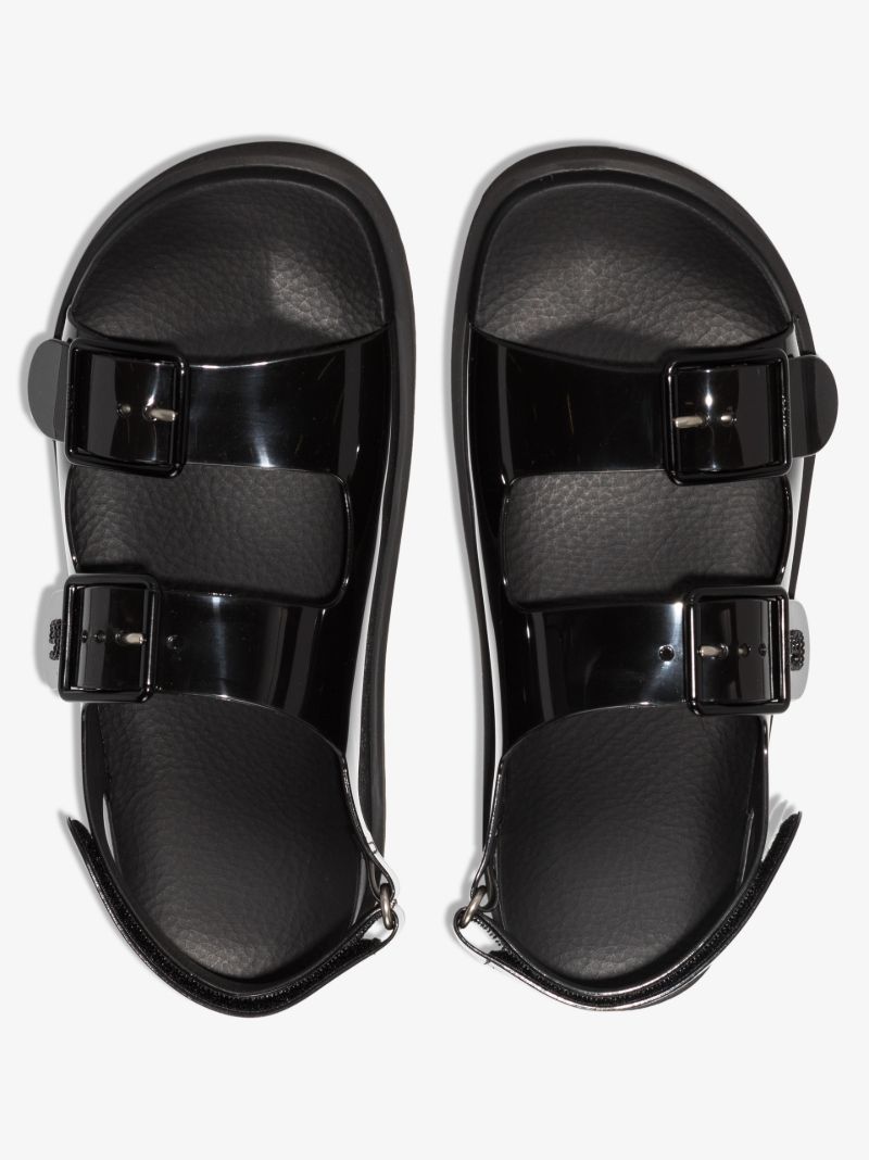 Black Isla Rubber Sandals