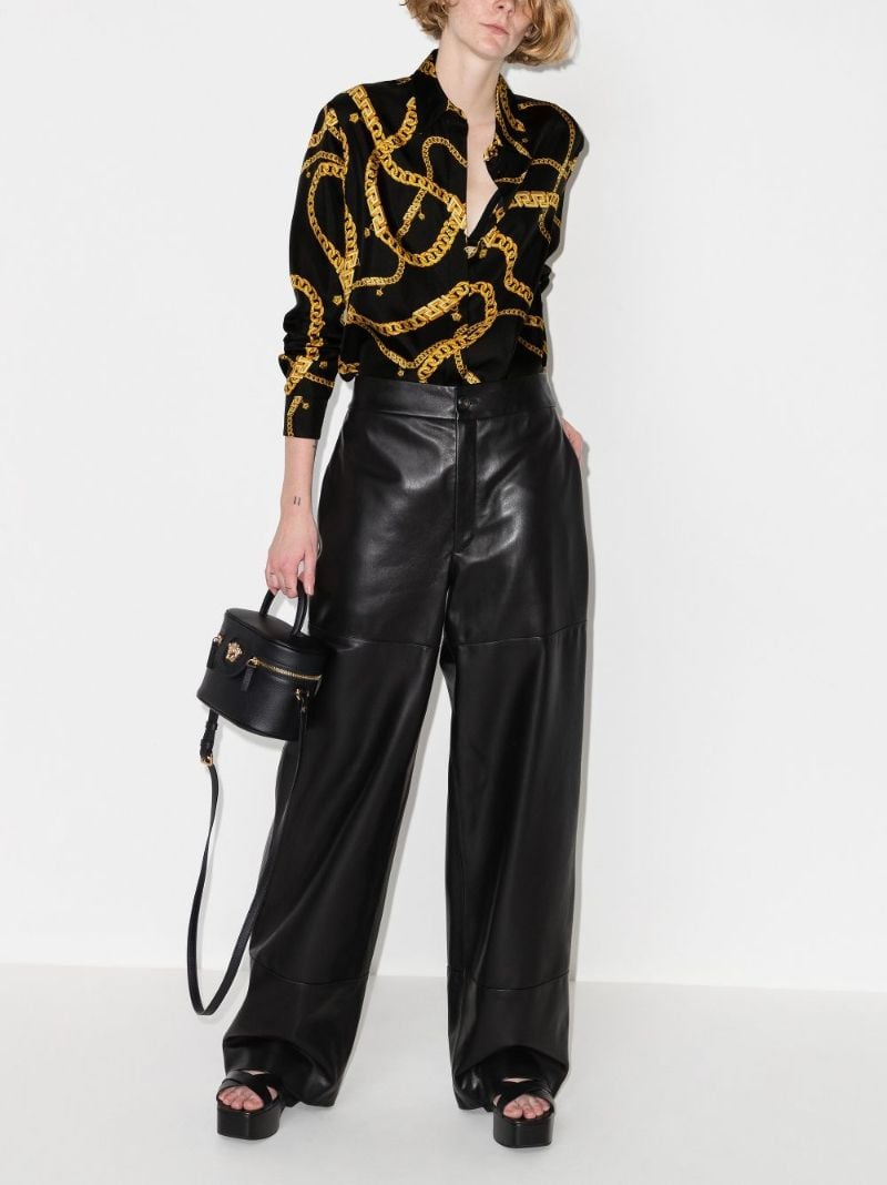 Greca Chain Silk Shirt