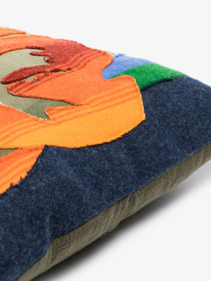 Green Sunset Patch Cushion