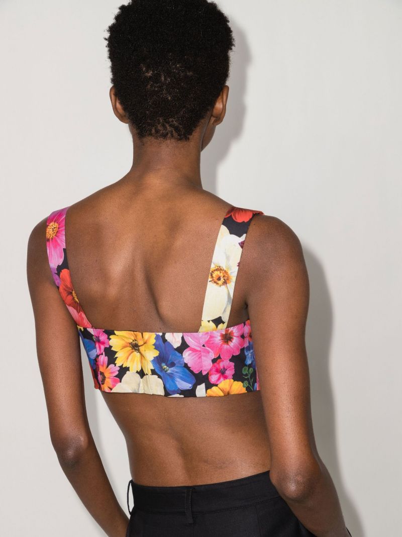 Garden Print Poplin Crop Top